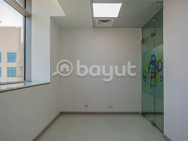 6 Office Space At AED 10000 | Al Musalla Tower| Near Metro