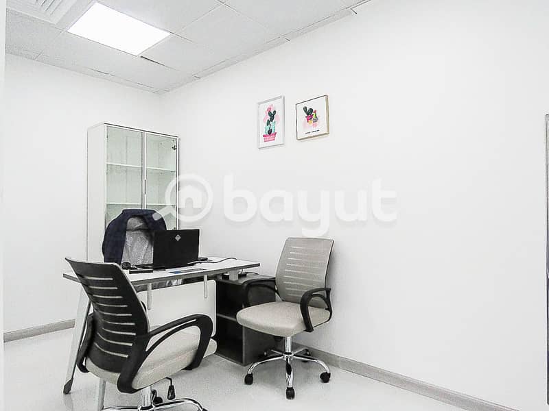 4 Office Spaces For Rent In Oud Metha |Brand New Furnished Office|Al Musalla Tower|
