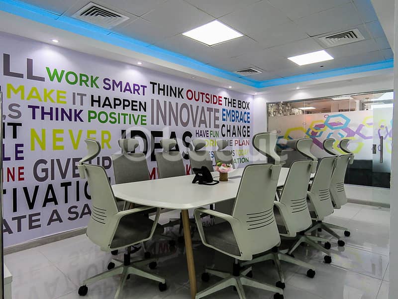 2 Smart & Flexi Desk Office At 18k Only | Al Musalla Tower |