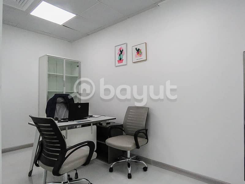 7 Smart & Flexi Desk Office At 18k Only | Al Musalla Tower |