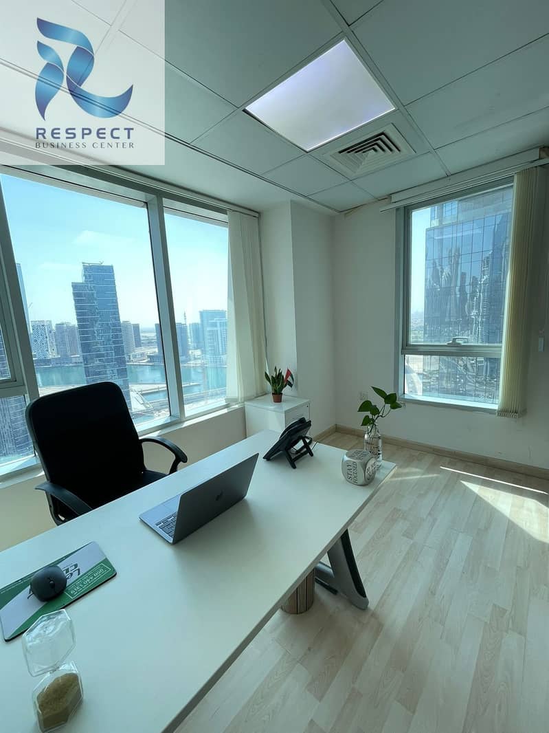 OFFICE WITH CANAL VIEW@FREE UTILITIES-FULLY FURNISHED
