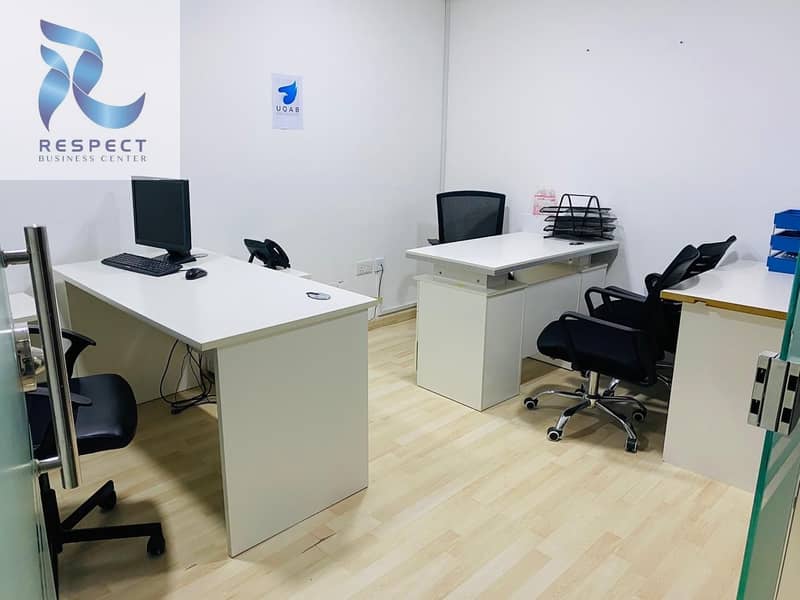 4 Fully Furnished Offices And Hot Desk Available on very Good Price