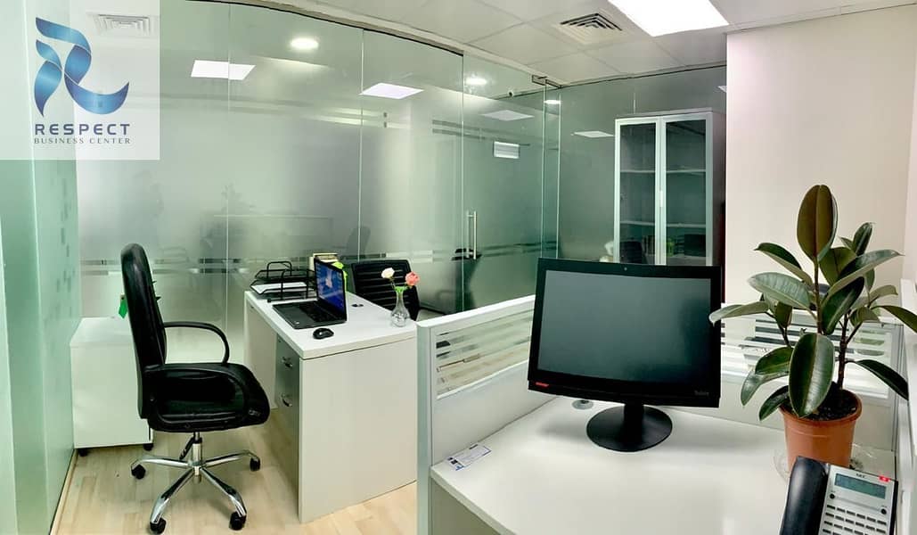 6 Desk space with Ejari  / DED Aproved  / One Year Validity