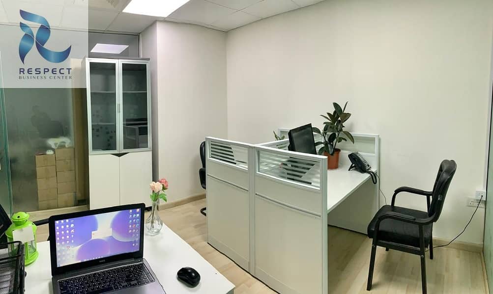13 Desk space with Ejari  / DED Aproved  / One Year Validity
