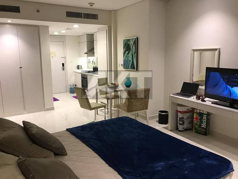 550 K  / Full Furnished Studio With Canal View / Damac Vogue / Business Bay