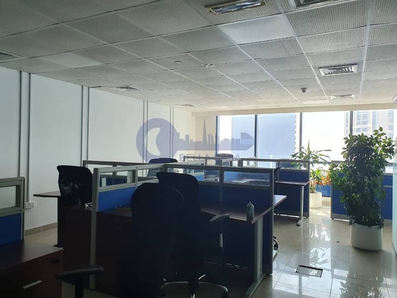 3 Furnished | Glass Partitioned | Office Space For Sale