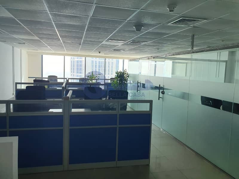 4 Furnished | Glass Partitioned | Office Space For Sale