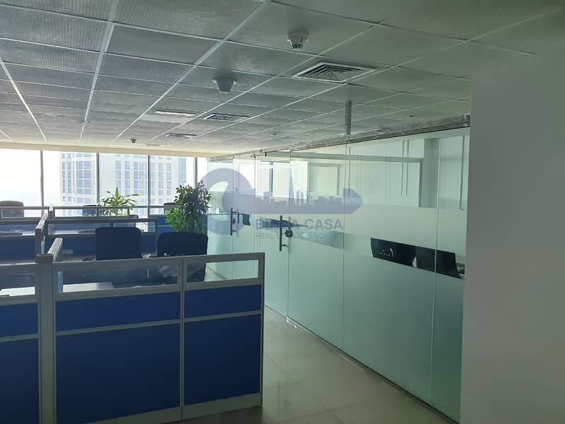 5 Furnished | Glass Partitioned | Office Space For Sale