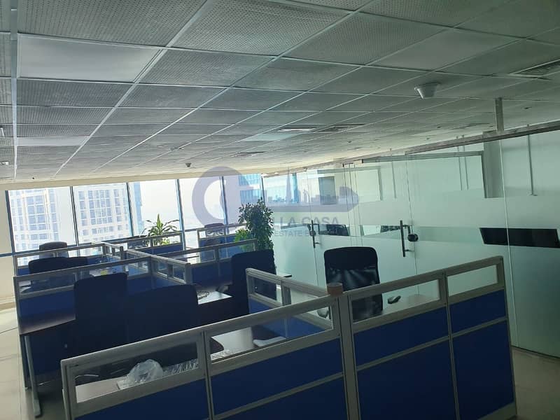 7 Furnished | Glass Partitioned | Office Space For Sale
