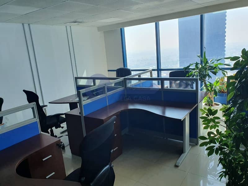 15 Furnished | Glass Partitioned | Office Space For Sale