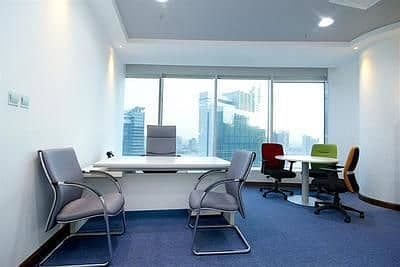 Independent Furnished Office With Free Dewa and Free internet / 4 and 6 Cheques Payment