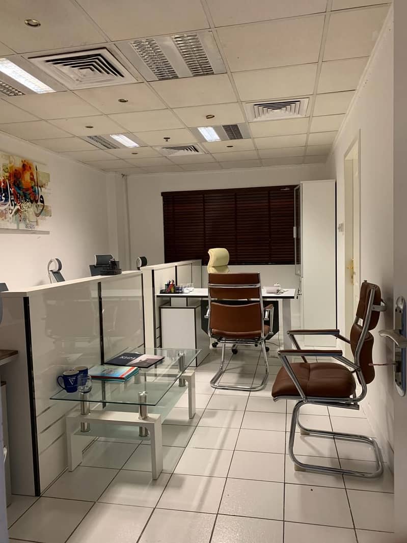 FURNISHED OFFICE IN AL GARHOUD , ABU HAIL, BUR DUBAI, AL BARSHA AL QUSAIS AND AL NAHDA @ 17,000/YEAR