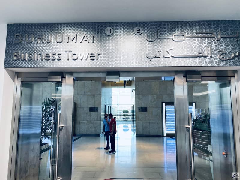 12 DEWA & CHILLER FREE || SMART OFFICES  CONNECTED WITH MALL & METRO