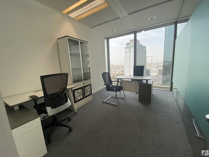 2 BEST FURNISHED OFFICE -GOOD FOR 10 PERSONS WITH MANAGER CABIN -LINKED WITH MALL AND METRO