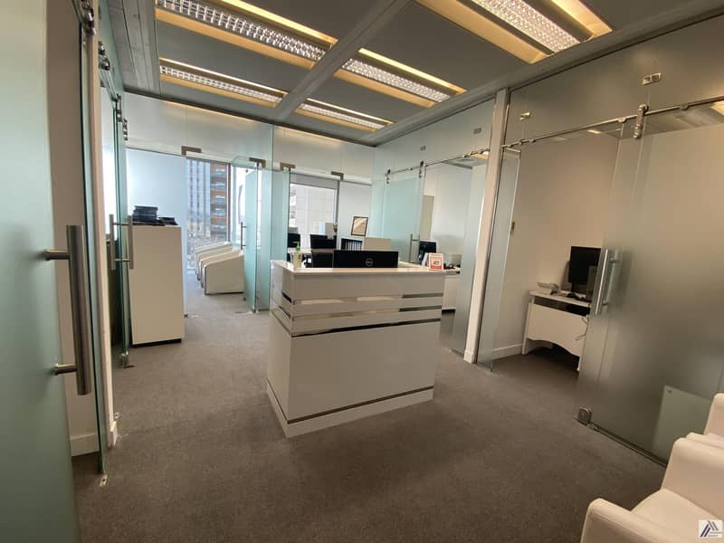 5 BEST FURNISHED OFFICE -GOOD FOR 10 PERSONS WITH MANAGER CABIN -LINKED WITH MALL AND METRO