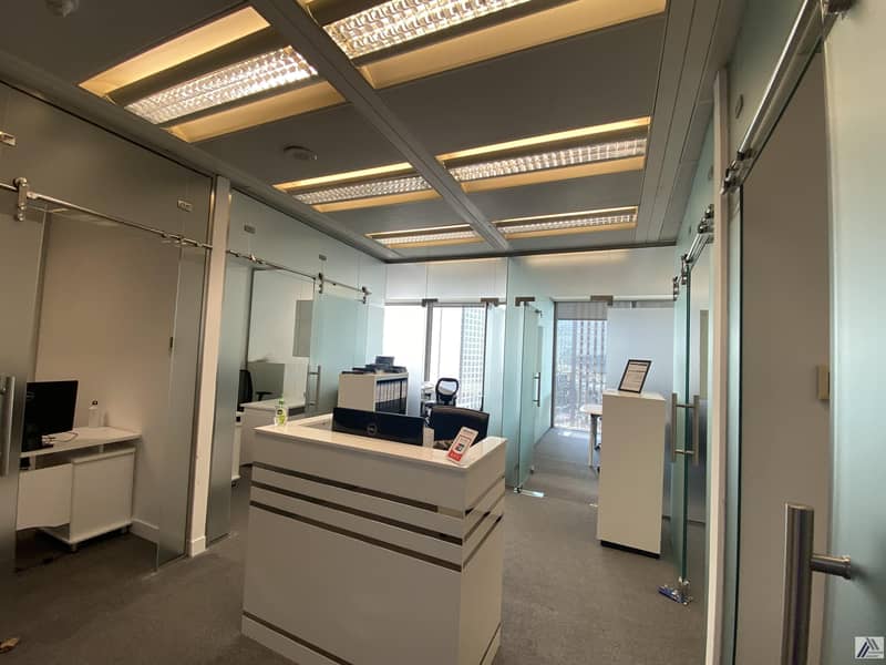 7 BEST FURNISHED OFFICE -GOOD FOR 10 PERSONS WITH MANAGER CABIN -LINKED WITH MALL AND METRO