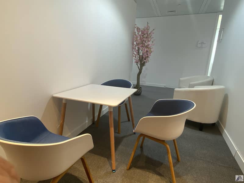 9 BEST FURNISHED OFFICE -GOOD FOR 10 PERSONS WITH MANAGER CABIN -LINKED WITH MALL AND METRO