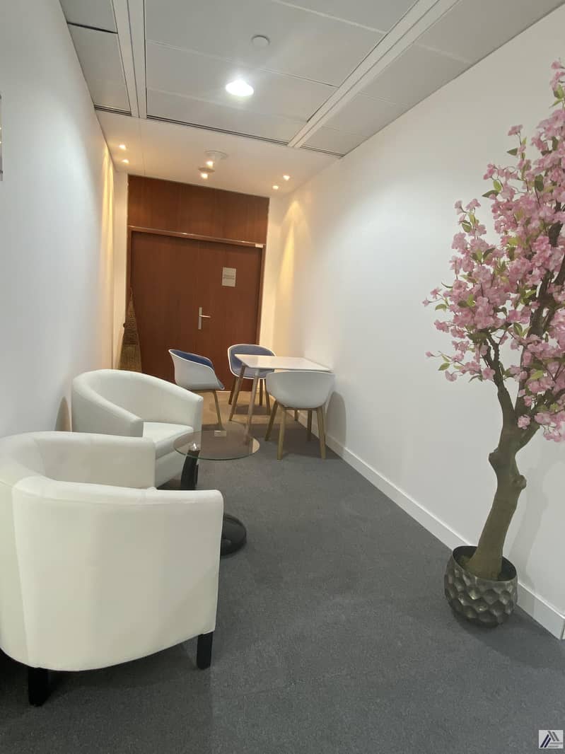 11 BEST FURNISHED OFFICE -GOOD FOR 10 PERSONS WITH MANAGER CABIN -LINKED WITH MALL AND METRO