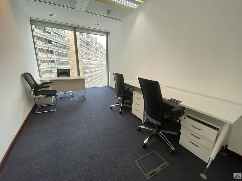 9 Fully Furnished And Fitted Office For Rent With Amazing Views-linked with burjuman  Mall and Mero