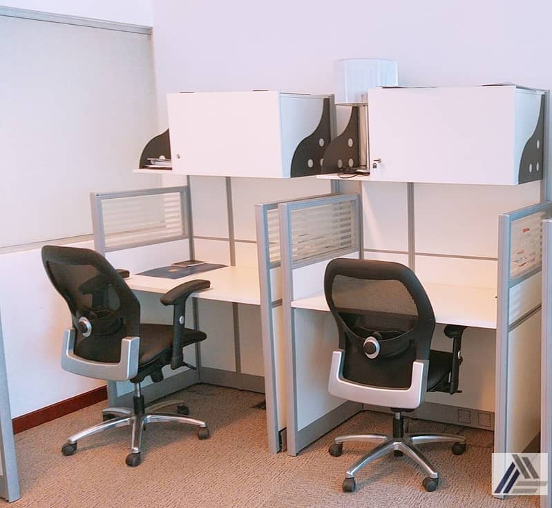15 Flexi desk 12000 AED with ejari only at Burjuman Business Tower/Linked with metro