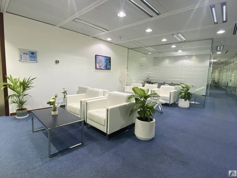 8 Serviced Furnished Office Suitable for 4 Staff / Linked with Metro and Mall
