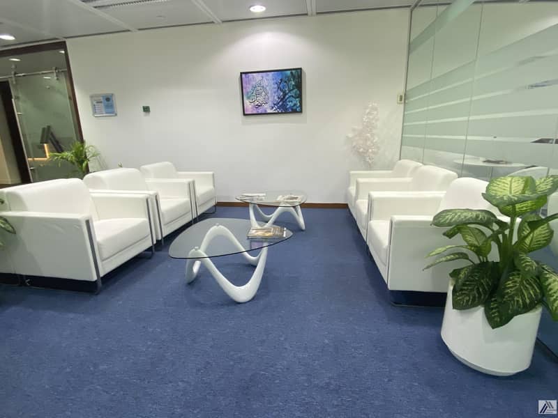 10 Serviced Furnished Office Suitable for 4 Staff / Linked with Metro and Mall