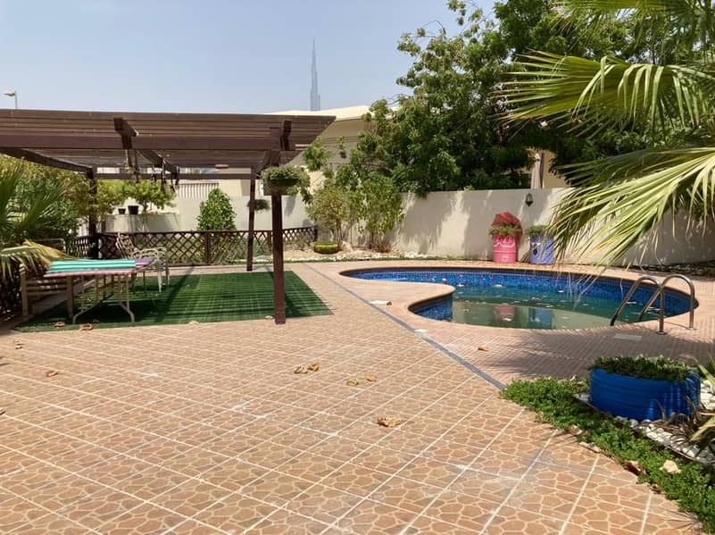 15 5B/R Luxury Huge Garden Pool With Maid double story independent villa for rent 350k