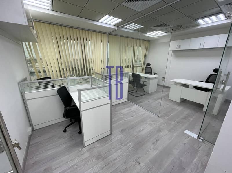 Brand New | Fully Furnished Offices| Near Metro | Al Qusais 2