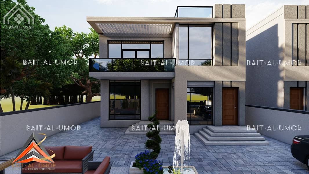 For sale a two-storey villa in Umm Al Quwain - Al Salamah Al Shuhada area