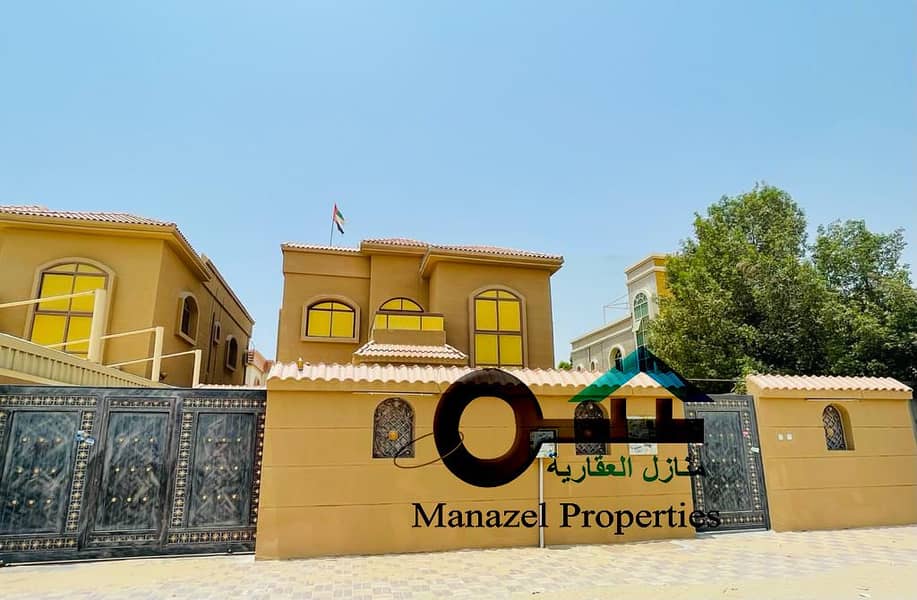 Villa for rent in Al Rawda 1 area, second inhabitant, excellent villa, very excellent location, close to the neighboring street with air conditioners