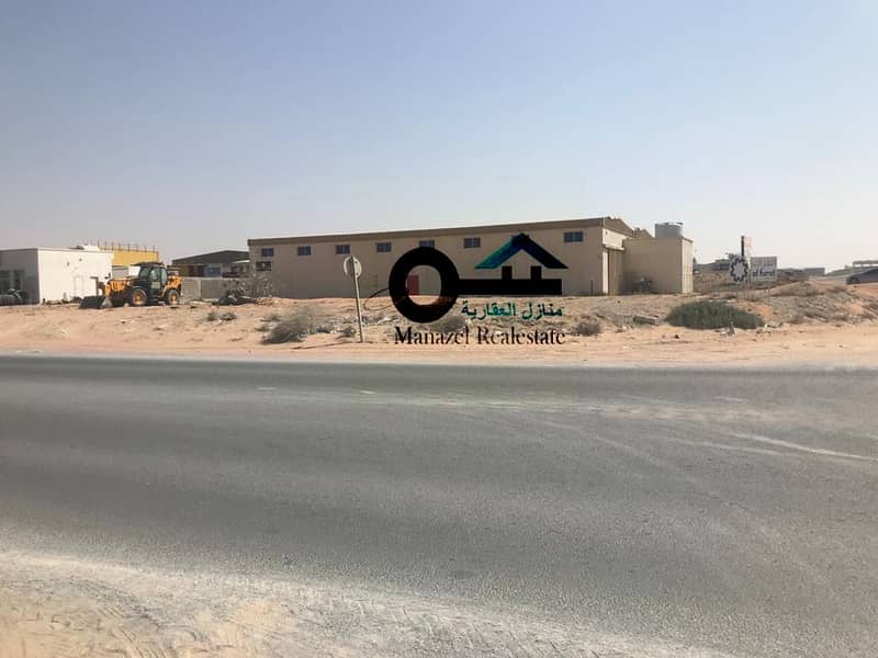 For sale industrial land in Bam Al-Quwain on the main street, a very excellent location.