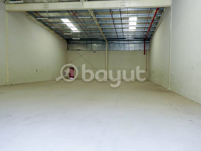 Two Months Free - Limited Time-   Spacious Warehouse for rent in Sajaa 2 – on the main road – 75,000 AED