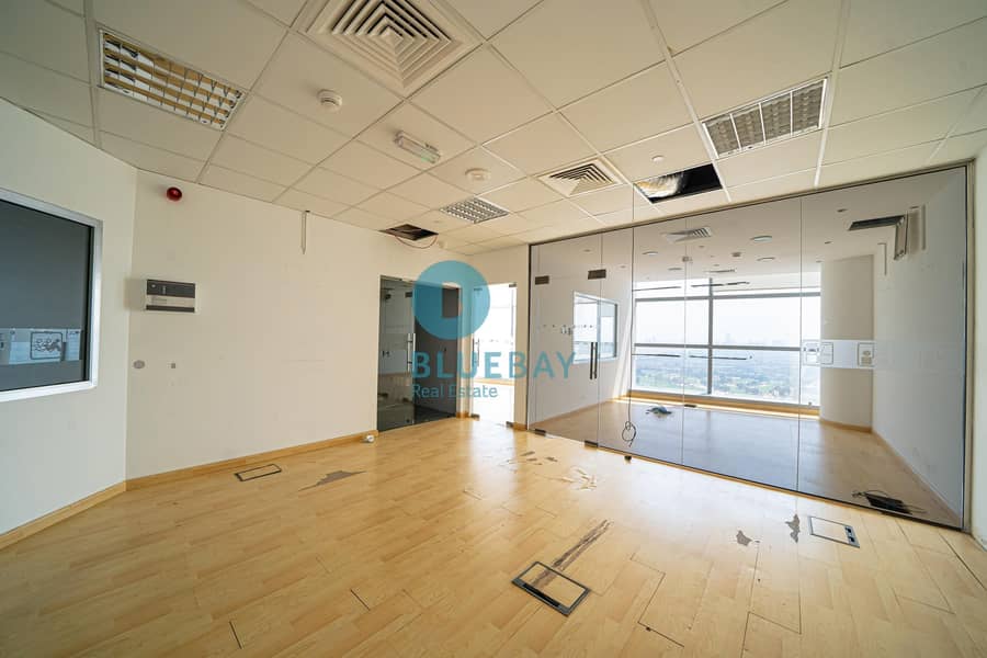 Partitioned Office with City View in Media City