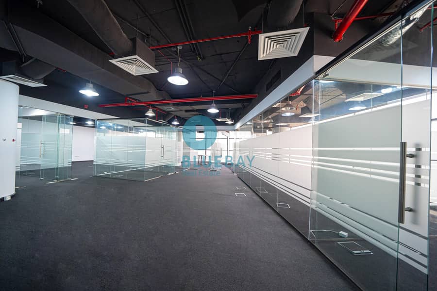 4 Spacious & Partitioned  Office with City View