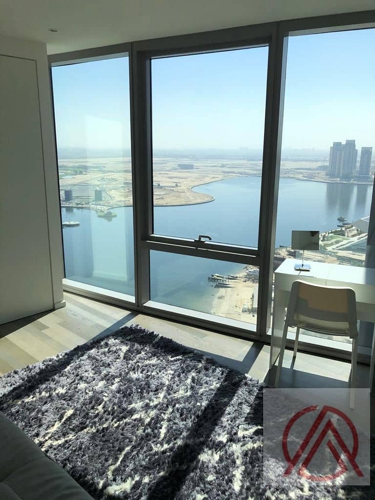 Panoramic Burj view 3 BR High floor with Balcony D1 Tower for 120k