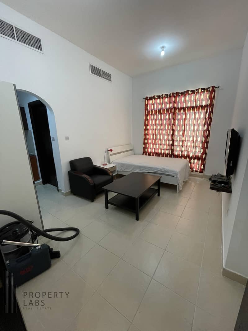 Furnished Studio with calm environment - Khalifa City A.     NO COMMISION