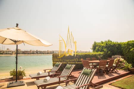 4 Bedroom Villa for Rent in Palm Jumeirah, Dubai - SEA and ATLANTIS VIEW | BEACHFRONT ENTICING 4 BR VILLA | PRIVATE SAUNA POOL BEACH | PALM JUMEIRAH