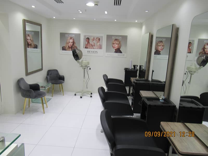 550 sq ft Ladies salon  furnished available in a 4 star Premium Hotel|Equipment is optional|Rent Dhs 80k p/a.