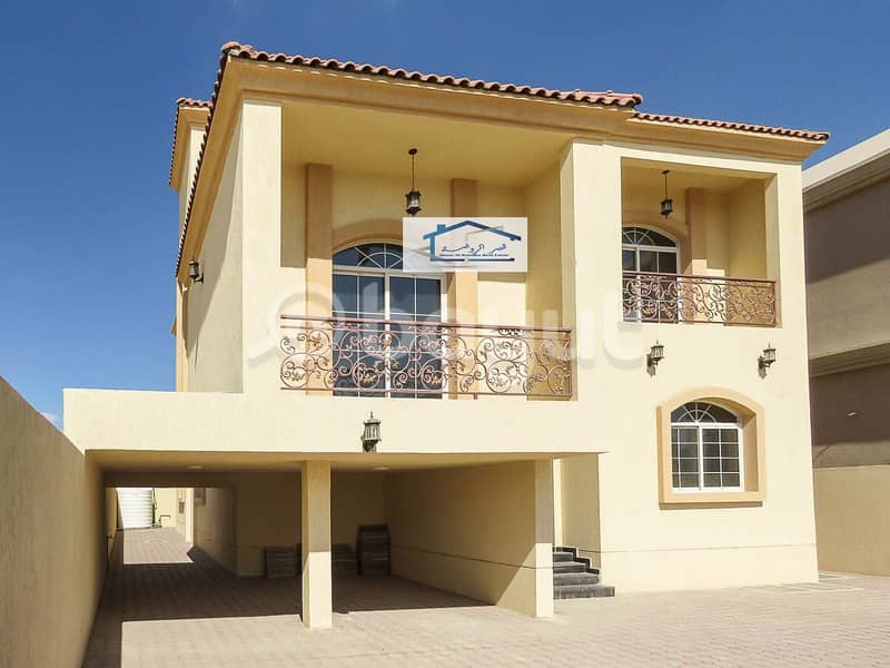 In  Ajman    villa for sale    the first  6-room resident     with a monthly installment of AED 6000