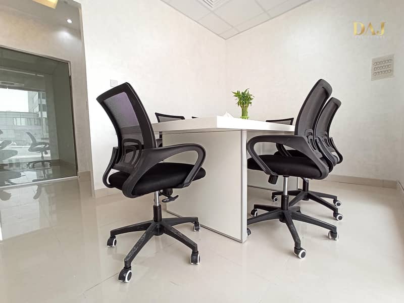 Fully furnished office with ejari | Direct from owner