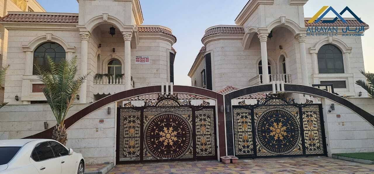 Modern villa for sale in Al Mowaihat 1, personal finishing with the best materials, with the possibility of easy bank financing without down payment w