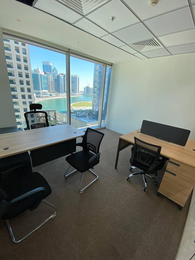 Fully Furnished Office with Canal View !