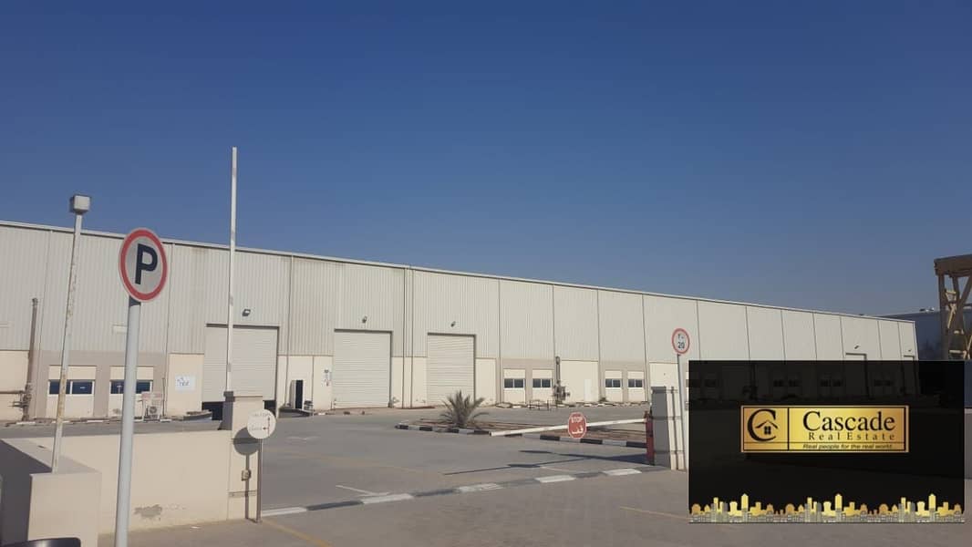 DIC : INDUSTRIAL WAREHOUSE ON PLOT SIZE OF 404608SQFT