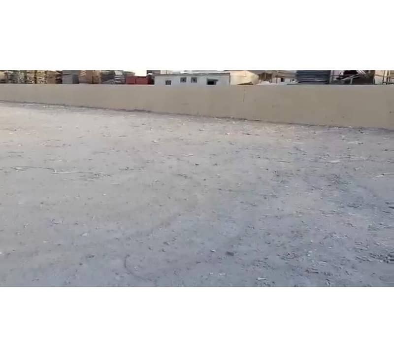 40,000 sq. Ft open land  road base Ground floor //  proper road //  HANOO // EMIRATES INDUSTRIAL CITY  for storage only