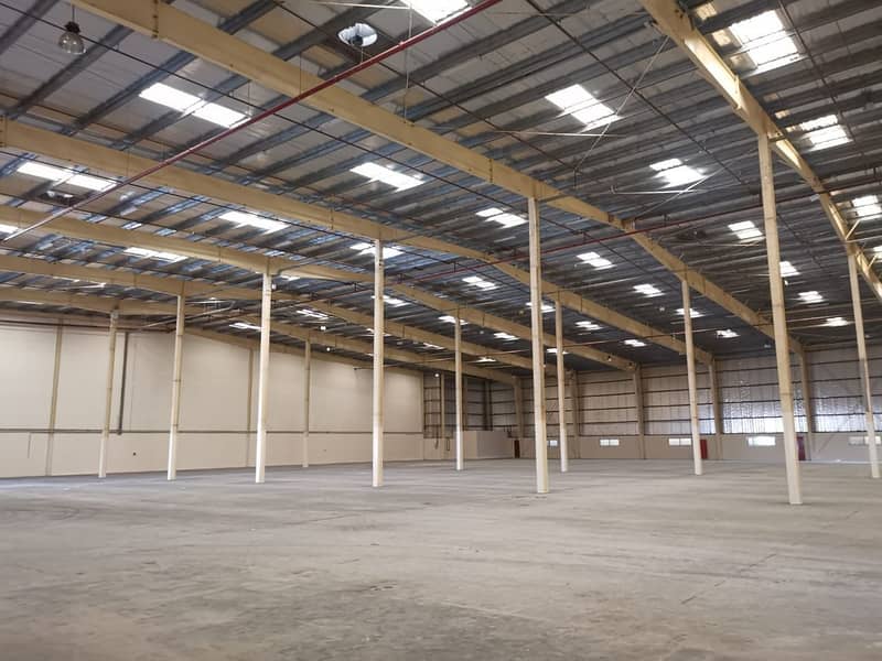 Big commercial, industrial warehouse for rent in Jabel Ali, 400 kilowatts power