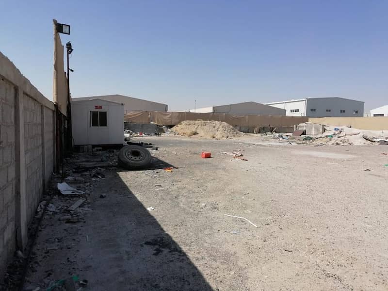 Open Yard land is available for ret in Ras Al Khor area 50000 Sqft Price 700000 AED