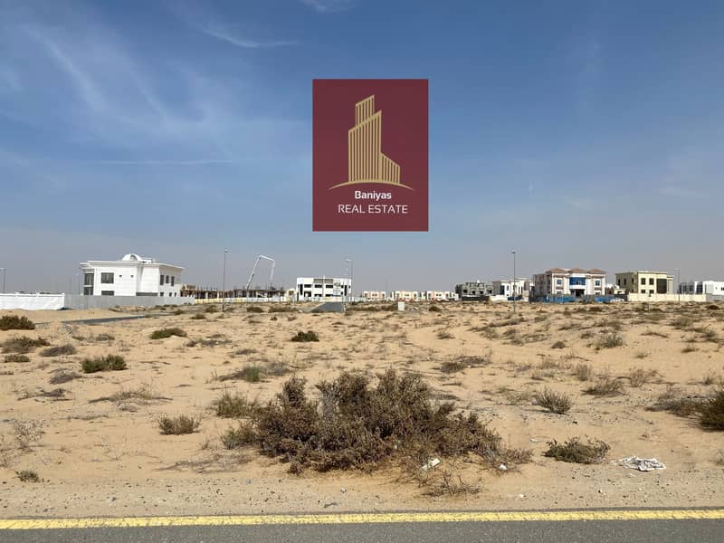 for sale residential plot in Altayy amazing location one road main road very close to alhoshi and dubai