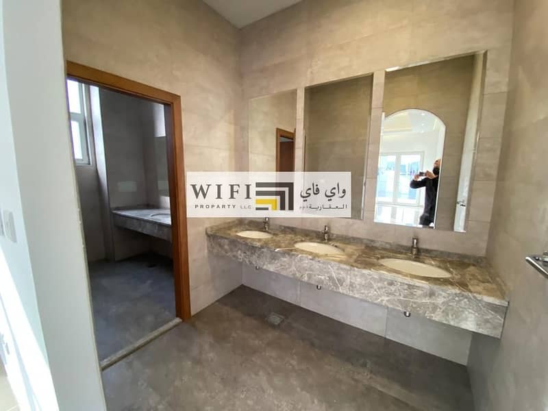 7 For rent a villa in Abu Dhabi ((modern design)) Camp Al Nahyan