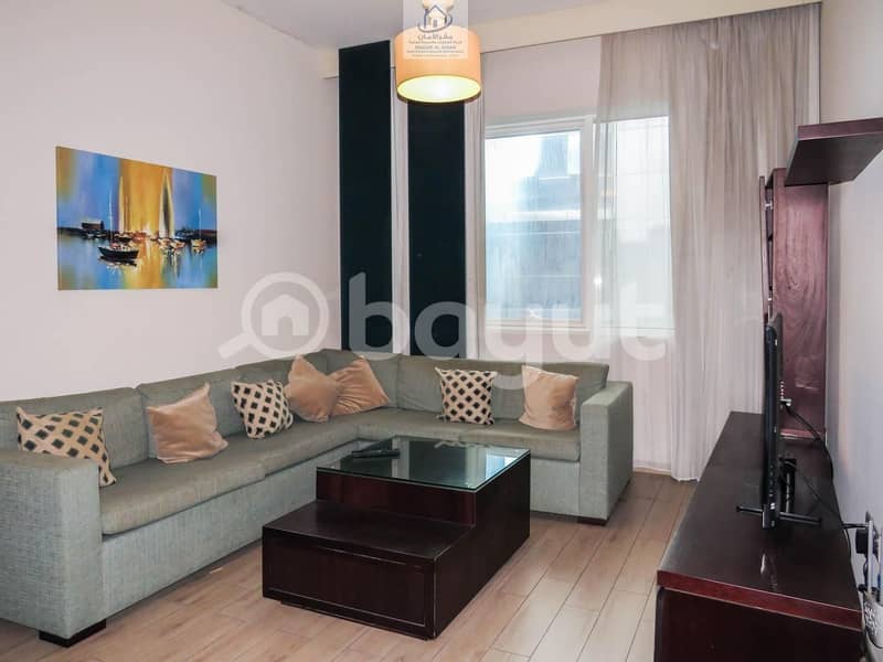 Luxurious Furnished  Apartments 1 Bedroom with Modern  Living Room  In Al Nahyan Camp