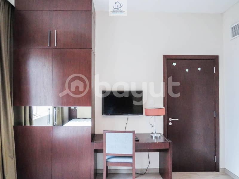 4 Luxurious Furnished  Apartments 1 Bedroom with Modern  Living Room  In Al Nahyan Camp